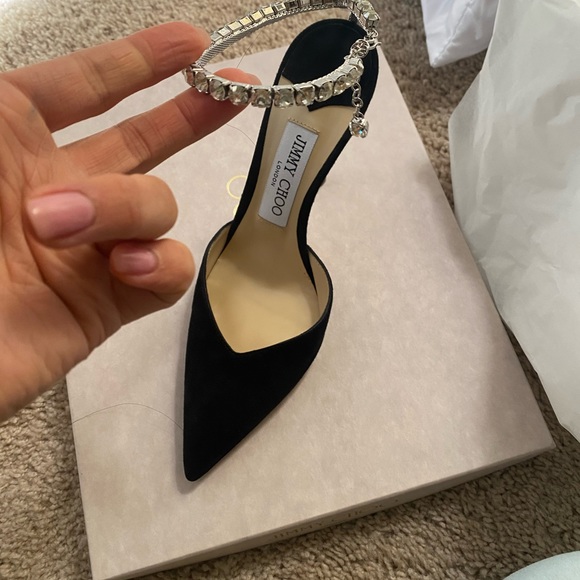 NWT Jimmy Choo Black Suede heels - Picture 3 of 7